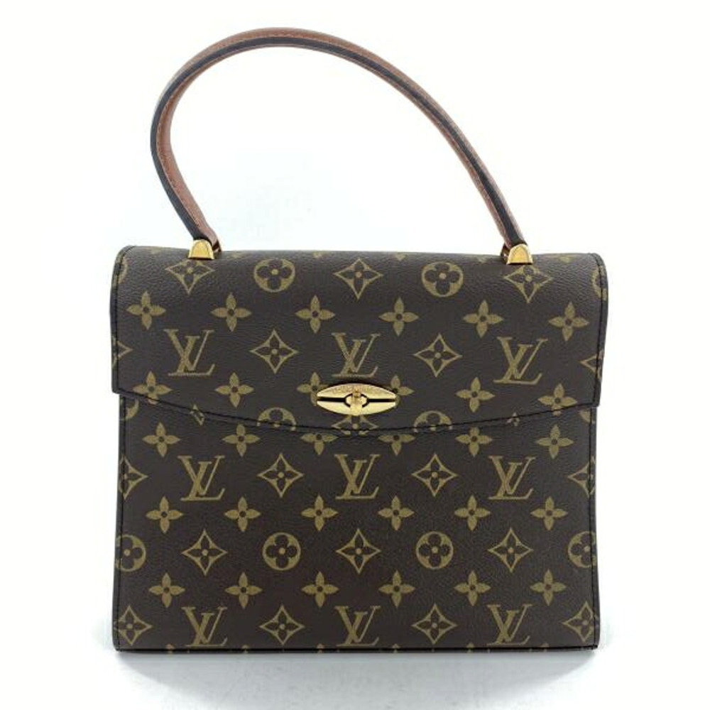 LOUIS VUITTON Malesherbes M51379 Handbag Monogram Brown Louis Vuitton